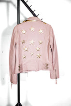 Load image into Gallery viewer, Christy RF 3 Leather Jacket in Metallic Gold Stars