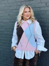 Load image into Gallery viewer, Layla Argyle Sweater Vest