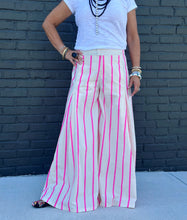 Load image into Gallery viewer, Palooza Pants in Striped Hot Pink