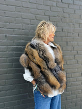 Load image into Gallery viewer, Stark Fox Fur Cape