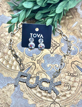 Load image into Gallery viewer, Fu fu Fuck Necklace in Clear