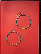 Load image into Gallery viewer, Leather Hoop Earrings
