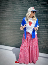 Load image into Gallery viewer, Hansel Gingham Skirt in Cherry