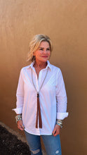 Load image into Gallery viewer, Classic White Button-Up Top