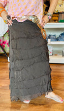 Load image into Gallery viewer, Jersey Layered Skirt in Chocolate