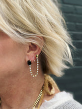 Load image into Gallery viewer, Dalia Double Earrings in Gold & Black