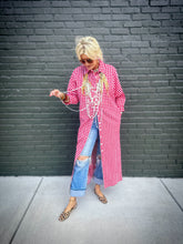 Load image into Gallery viewer, Hansel Gingham Dress or Duster in Cherry