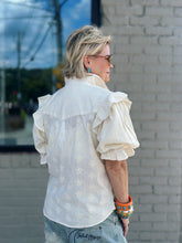 Load image into Gallery viewer, Annie Top in Eyelet Ivory