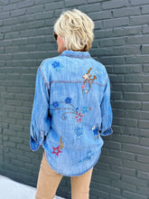 Load image into Gallery viewer, Stellar Star Denim Top