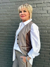 Load image into Gallery viewer, Polly Pinstripe Pantsuit