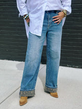 Load image into Gallery viewer, Fearless Cheetah Cuff Jeans