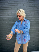 Load image into Gallery viewer, Stellar Star Denim Top