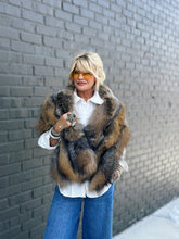 Load image into Gallery viewer, Stark Fox Fur Cape