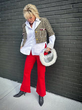 Load image into Gallery viewer, Premium Tweed Cropped Jacket