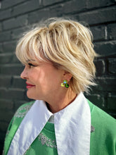 Load image into Gallery viewer, Reya Earrings in Green Mix