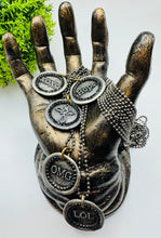 Load image into Gallery viewer, Hashtag Wax Stamp Necklaces