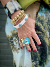 Load image into Gallery viewer, Ava Ring in Aqua Champagne