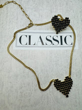 Load image into Gallery viewer, Candy Heart Necklace in Black