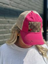 Load image into Gallery viewer, Guhcci Designer Hat in Vintage Bubble Gum