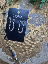 Load image into Gallery viewer, Dalia Double Earrings in Chrome