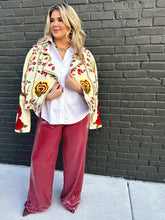 Load image into Gallery viewer, Nightcap Sequin Pants in Burgundy