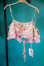 Load image into Gallery viewer, Eyelet Layering Wrap Tank in Emma Rose