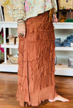 Load image into Gallery viewer, Jersey Layered Skirt in Rust