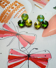 Load image into Gallery viewer, Reya Earrings in Green Mix