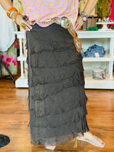 Load image into Gallery viewer, Jersey Layered Skirt in Chocolate