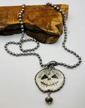 Load image into Gallery viewer, Pottery Pumpkin Necklace