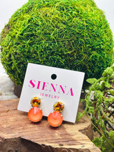 Load image into Gallery viewer, Sienna Molly Earrings in Astral/Electric Orange