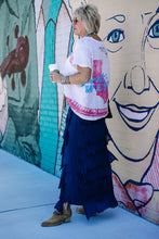 Load image into Gallery viewer, Jersey Layered Skirt in Navy