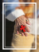Load image into Gallery viewer, Divine Cross Ring in Red