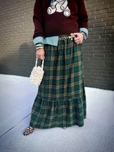 Load image into Gallery viewer, Tidings Maxi Skirt in Green