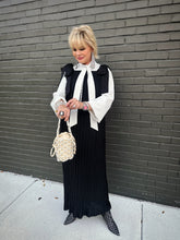 Load image into Gallery viewer, Midnight Pleated Maxi Dress