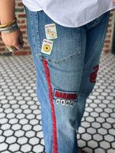 Load image into Gallery viewer, Mahjong Jeans in Dot, Crack & Bam