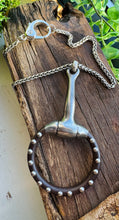 Load image into Gallery viewer, Hock Studded Horse Bit Necklace
