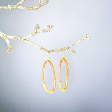 Load image into Gallery viewer, Leather Hoop Earrings