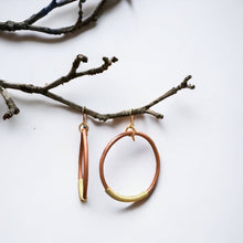 Load image into Gallery viewer, Leather Hoop Earrings