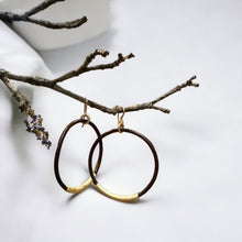 Load image into Gallery viewer, Leather Hoop Earrings