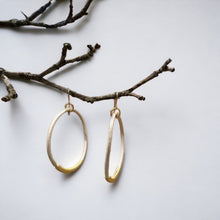 Load image into Gallery viewer, Leather Hoop Earrings