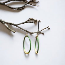 Load image into Gallery viewer, Leather Hoop Earrings