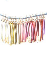 Load image into Gallery viewer, Leather Hoop Earrings