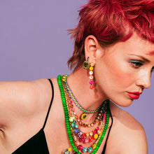 Load image into Gallery viewer, Mabel Earrings in Citrus Lime Brandy

