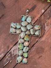 Load image into Gallery viewer, Verbal Cross Stone Necklace Pendant
