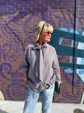 Load image into Gallery viewer, Lauren Bow Top in Cocoa Brown
