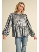 Load image into Gallery viewer, Bella Metallic Bow Top
