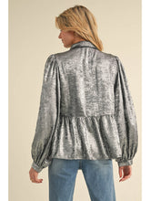 Load image into Gallery viewer, Bella Metallic Bow Top
