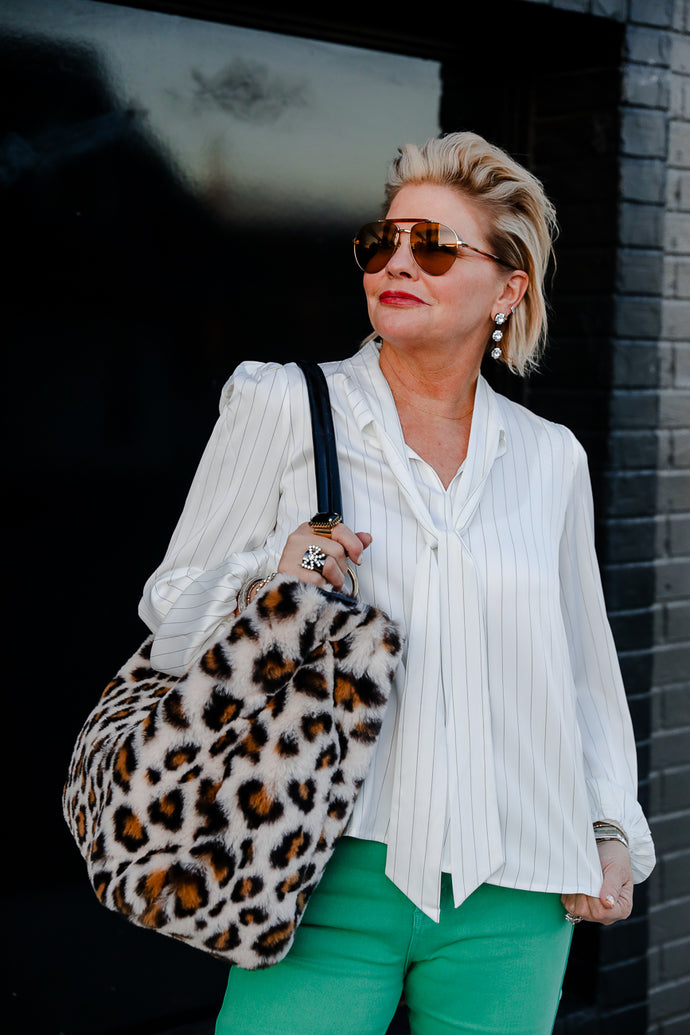 Tucker Tie Top in White