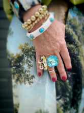 Load image into Gallery viewer, Ava Ring in Aqua Champagne

